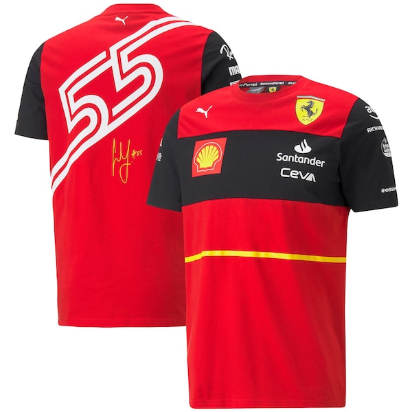 Scuderia Ferrari 2022 Team Carlos Sainz T-Shirt