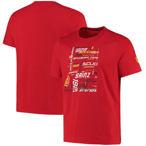 Scuderia Ferrari Puma Carlos Sainz Driver T-Shirt